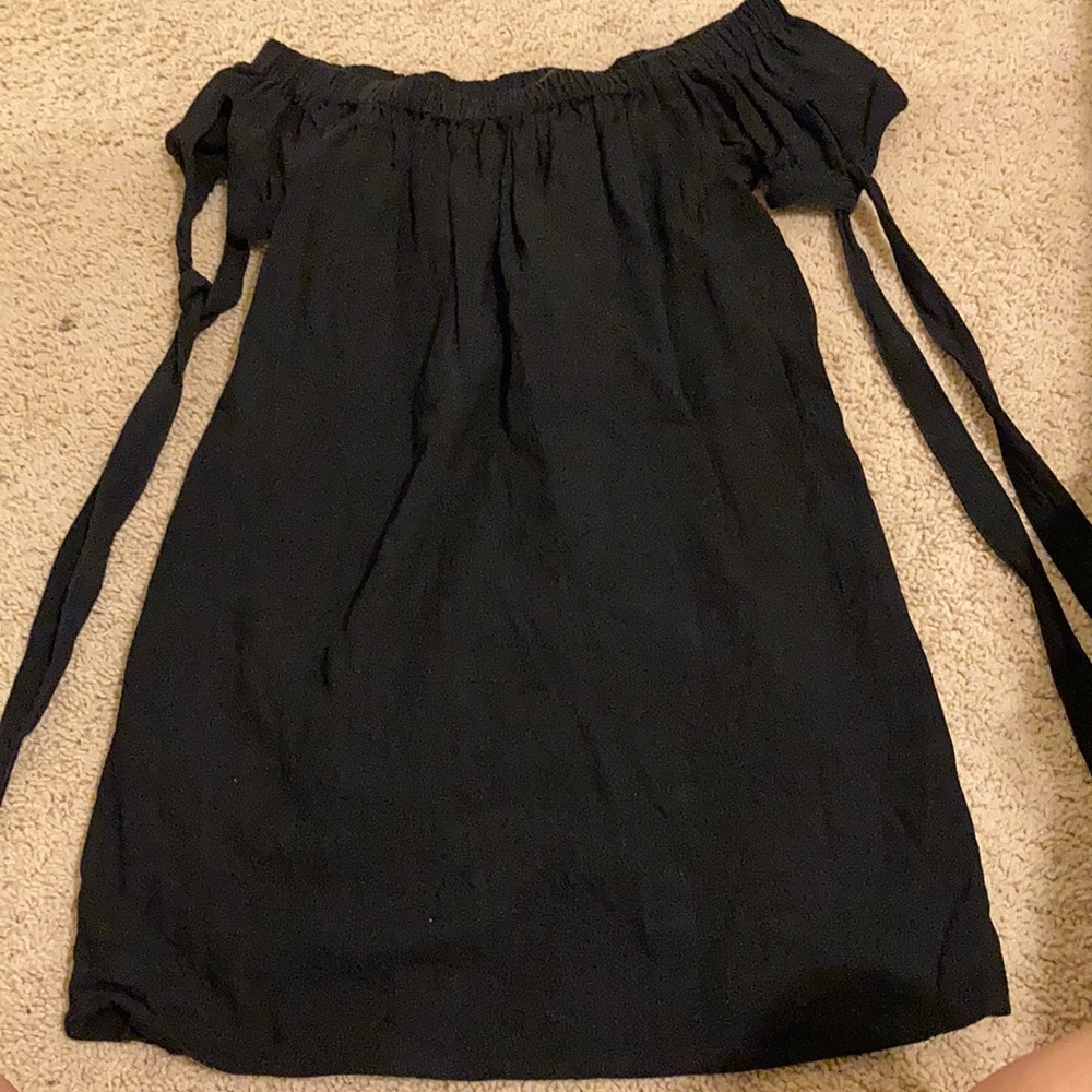 Lulus black off the shoulder dress